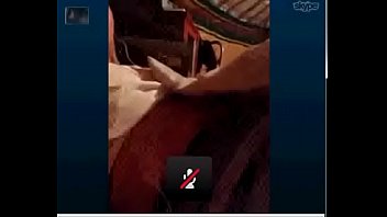 Kazakh woman masturbates her fiancé's pussy on Skype